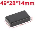Waterproof ABS Plastic Project Box Electronic Enclosure Case Electronic Enclosure Box Richie's 50x28x15mm-Black