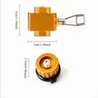 Brass Gas Refill Adapter Valve – Threaded Fuel Transfer Connector Gas Refill Adapter Richie's