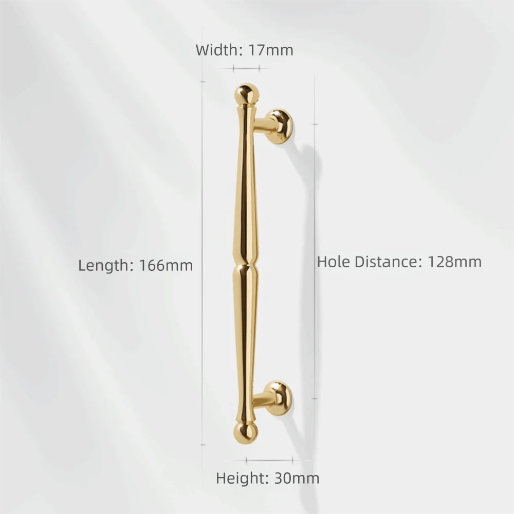 Zinc Alloy Cabinet Pull Handles & Drawer Knobs – Brushed Silver Cabinet Pull Handles Richie's Gold 128mm