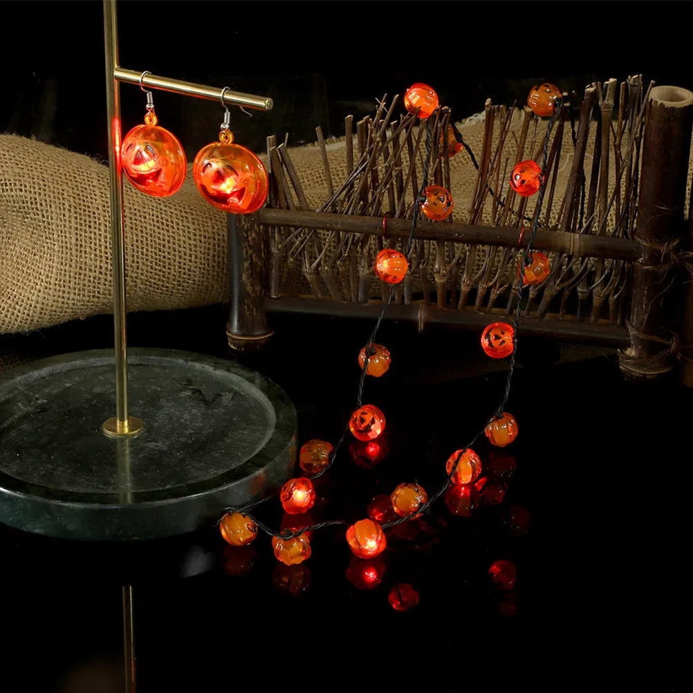 2Pcs Halloween Pumpkin LED String Lights – Warm Glow Decor LED String Lights Richie's