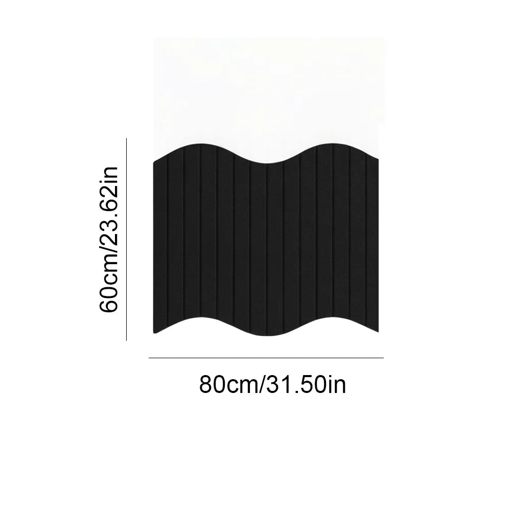 Wave Edge Felt Wall Panel – Ribbed Pin Board Display Board Felt Wall Panel Richie's 1-60x80cm