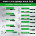 13-Pc Pick & Hook Set – Oil Seal O-Ring Extractor Car Tool Automotive Hand Tool Set Richie's
