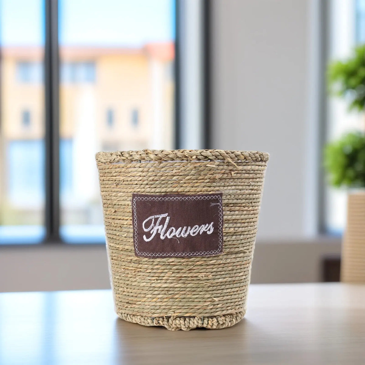 Large Rattan Woven Flowerpot – Boho Vine Planter Basket Décor Woven Planter Basket Richie's