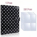 A5 Kpop Photocard Binder Album – 25 Pages, 4-Grid Pockets Photocard Binder Album Richie's Black