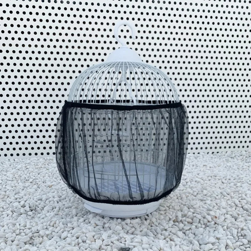 Stretchy Mesh Bird Cage Seed Catcher Skirt Net | Easy Clean Bird Cage Accessory Richie's