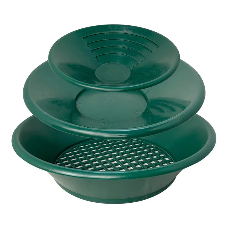 Gold Panning Pan & Sieve Set 10/14/15 Inch | Mining Kit Gold Panning Kit Richie's