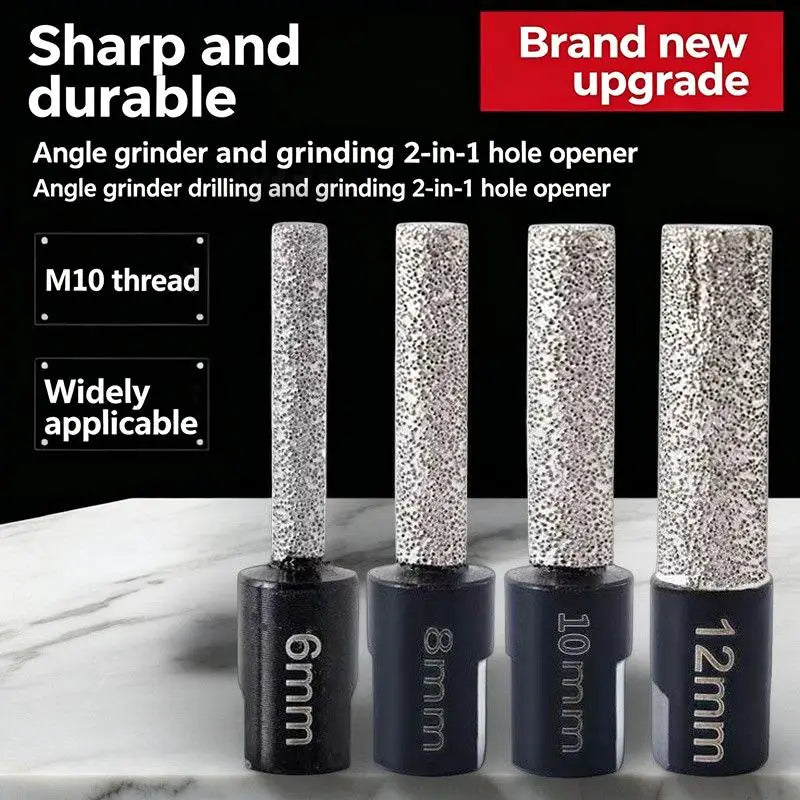 Diamond Dry Core Drill Bit Set – 4 Sizes Tile Glass Granite Diamond Core Drill Bits Richie's