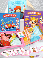 Kids Magnetic Puzzle Book – Crazy Face Dress-Up Learning Game Magnetic Puzzle Game Richie's