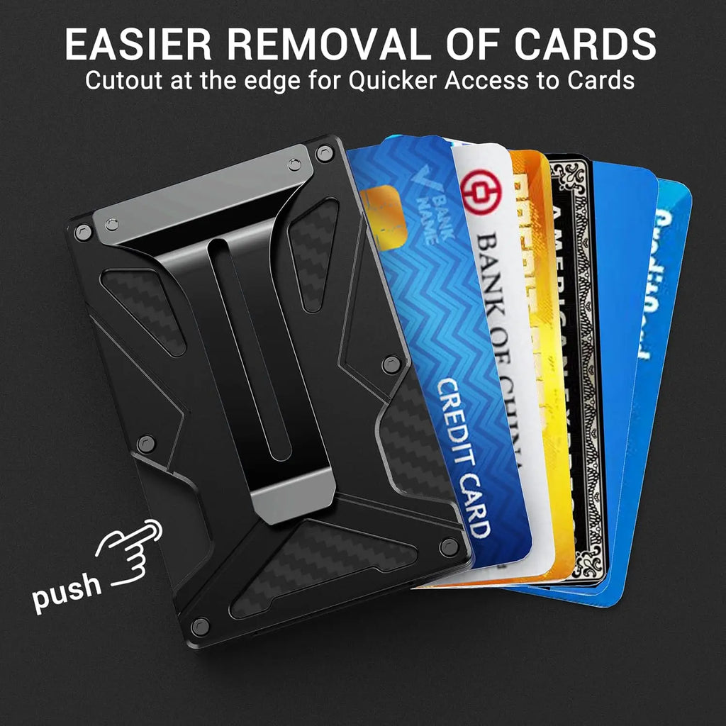 Zeeker 5-in-1 Minimalist Wallet with AirTag Slot & Money Clip Minimalist Wallet Richie's