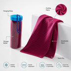 Cooling Sports Towel with Storage Bottle – Quick Dry Mesh Cooling Sports Towel Richie's