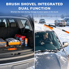 Extendable Car Snow Brush & Ice Scraper – 65–80cm Telescopic Car Snow Brush Richie's