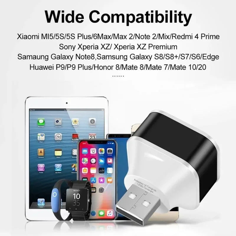 3-Port Mini USB 2.0 Hub Splitter | Portable Travel Charger USB Hub Splitter Richie's