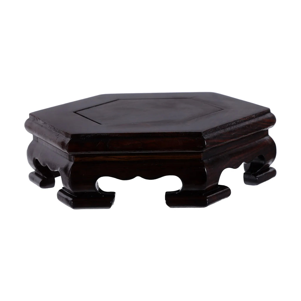 Wooden Hexagon Display Stand – Solid Wood Pedestal Riser Base Wood Display Stand Richie's Default Title