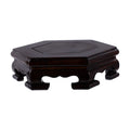 Wooden Hexagon Display Stand – Solid Wood Pedestal Riser Base Wood Display Stand Richie's Default Title