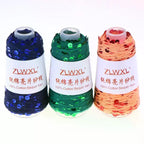 Sequin Cotton Yarn 50g Ball – Glitter Knitting & Crochet Thread Sequin Craft Yarn Richie's