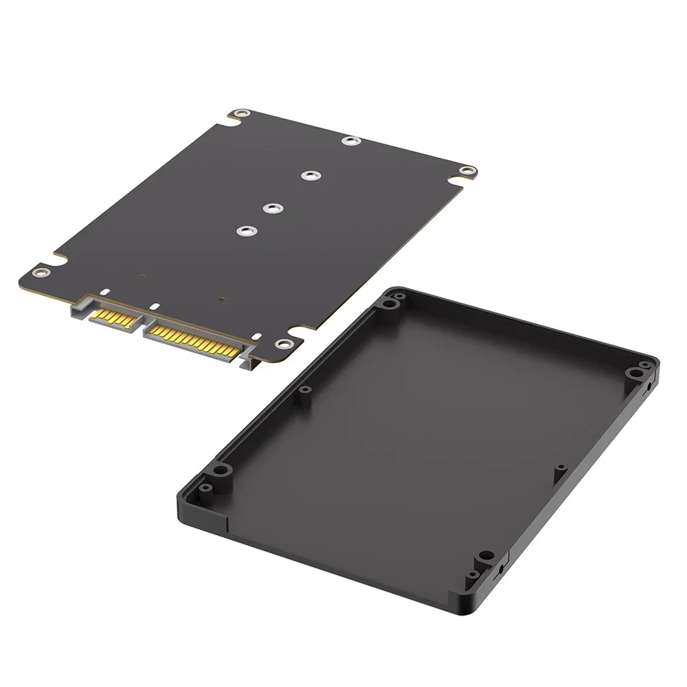 M.2 NGFF to 2.5" SATA Enclosure B&M Key Adapter 7mm Case SSD Drive Adapter Richie's