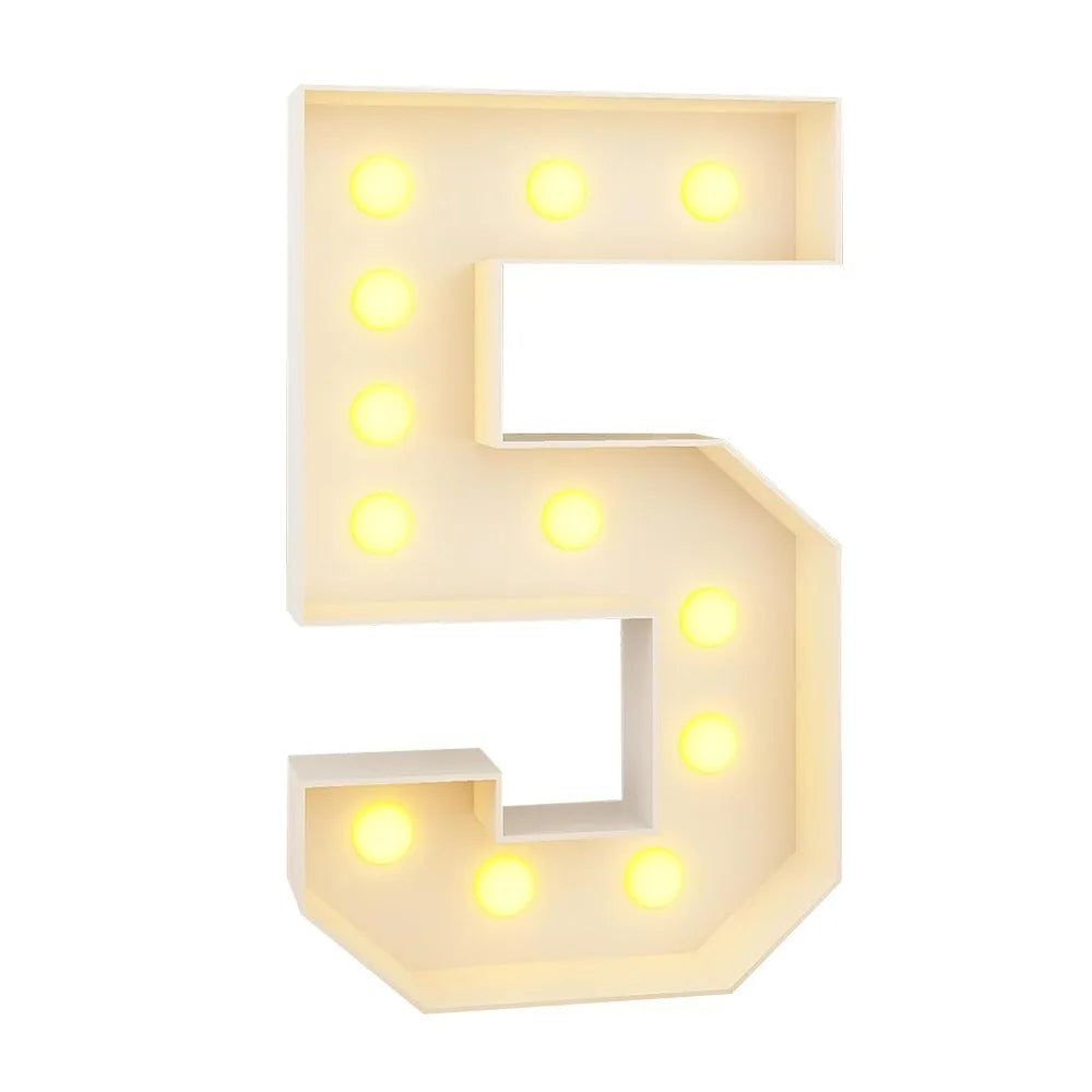 0–9 LED Light-Up Number Balloons 70cm Giant Marquee Party Décor LED Party Balloon Richie's 5