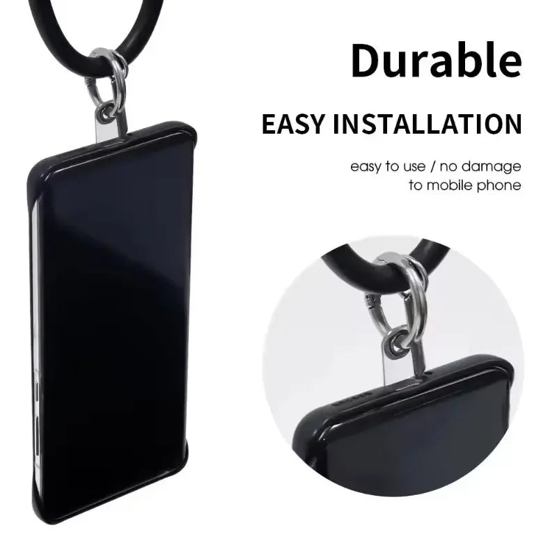 Universal Phone Lanyard Tether Tab Cards – Matte Transparent PVC Phone Lanyard Tab Richie's