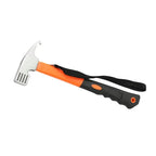 High Carbon Steel Camping Tent Hammer & Nail Puller Tool Camping Hammer Richie's Orange