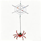 Beaded Spider Hanging Ornament – Crystal Faceted Halloween Décor Halloween Hanging Ornament Richie's Style12