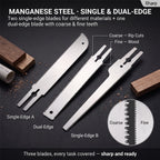 Mitre Box & Pull Saw Set – 4 Angles, 3 Blades | Woodworking Mitre Box Saw Set Richie's