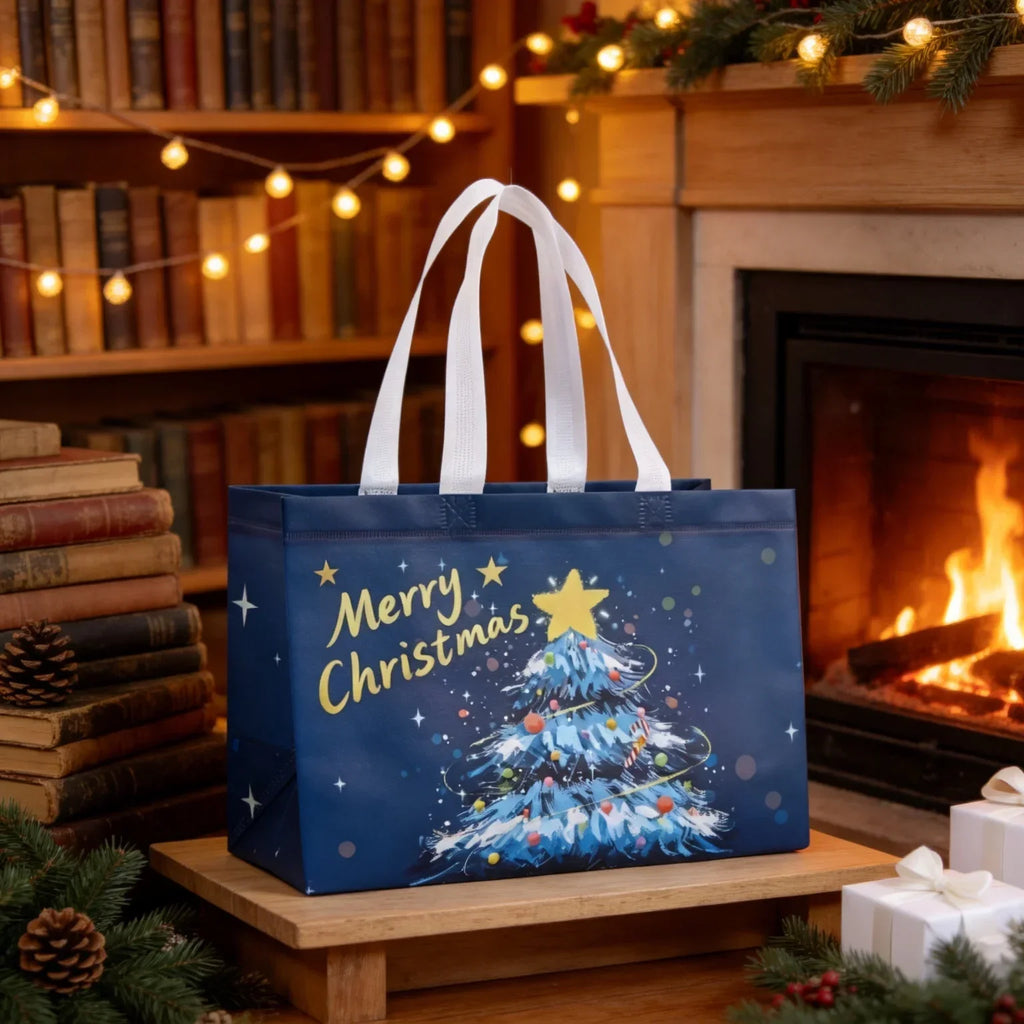 12-Pack Extra Large Christmas Gift Bags – Reusable Non-Woven Tote Christmas Gift Bags Richie's