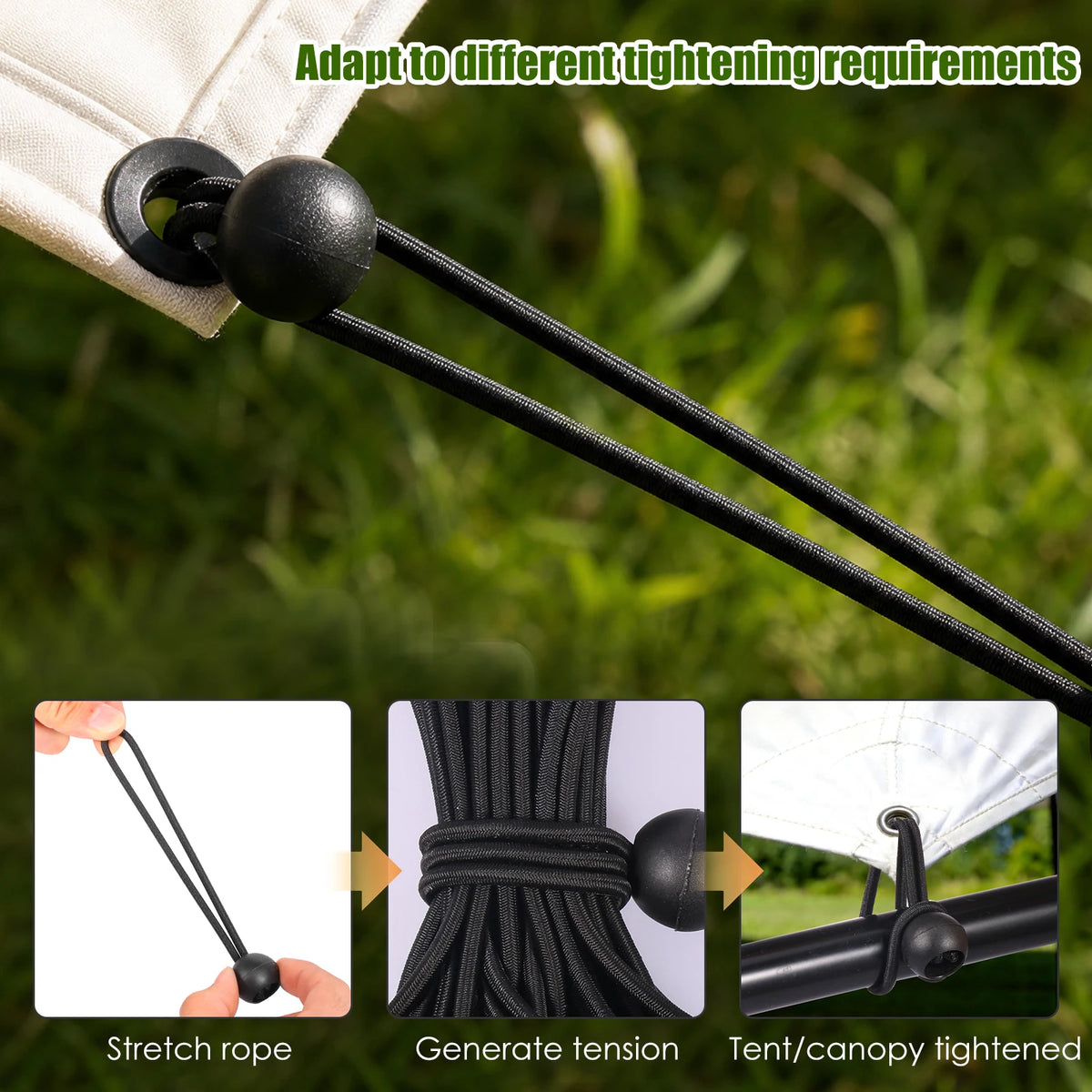 Heavy Duty Tarp Clips & Ball Bungee Cords 22-Pack Kit Tarp Clip Kit Richie's