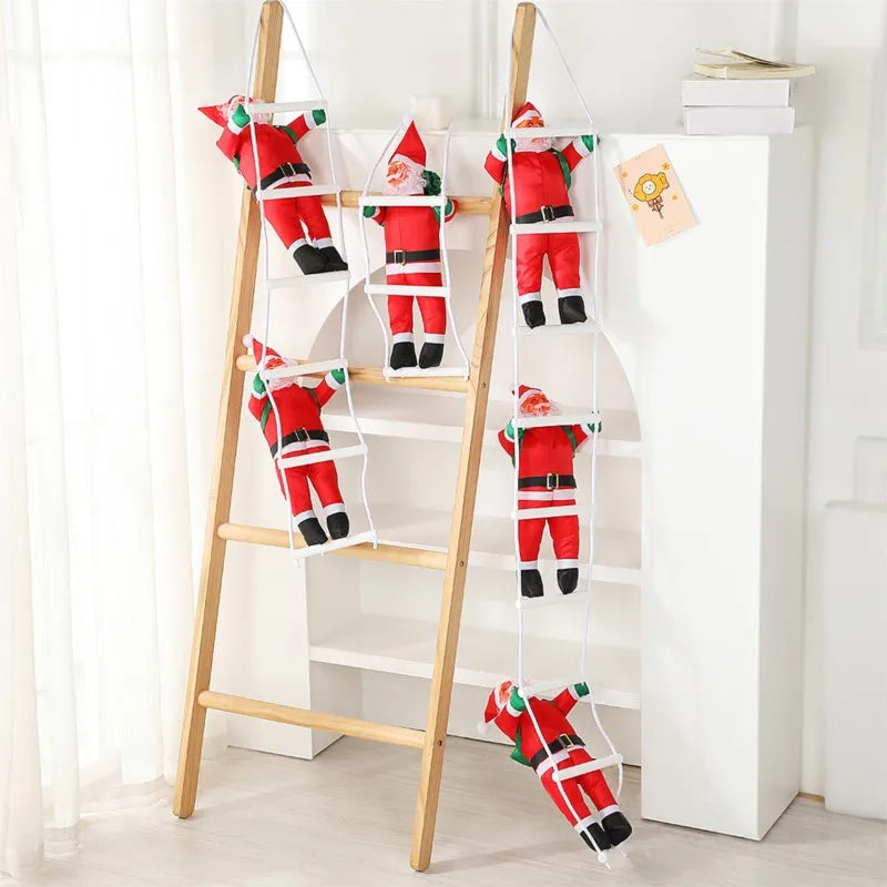 Santa Claus Climbing Ladder Christmas Hanging Decoration Doll Christmas Hanging Decoration Richie's
