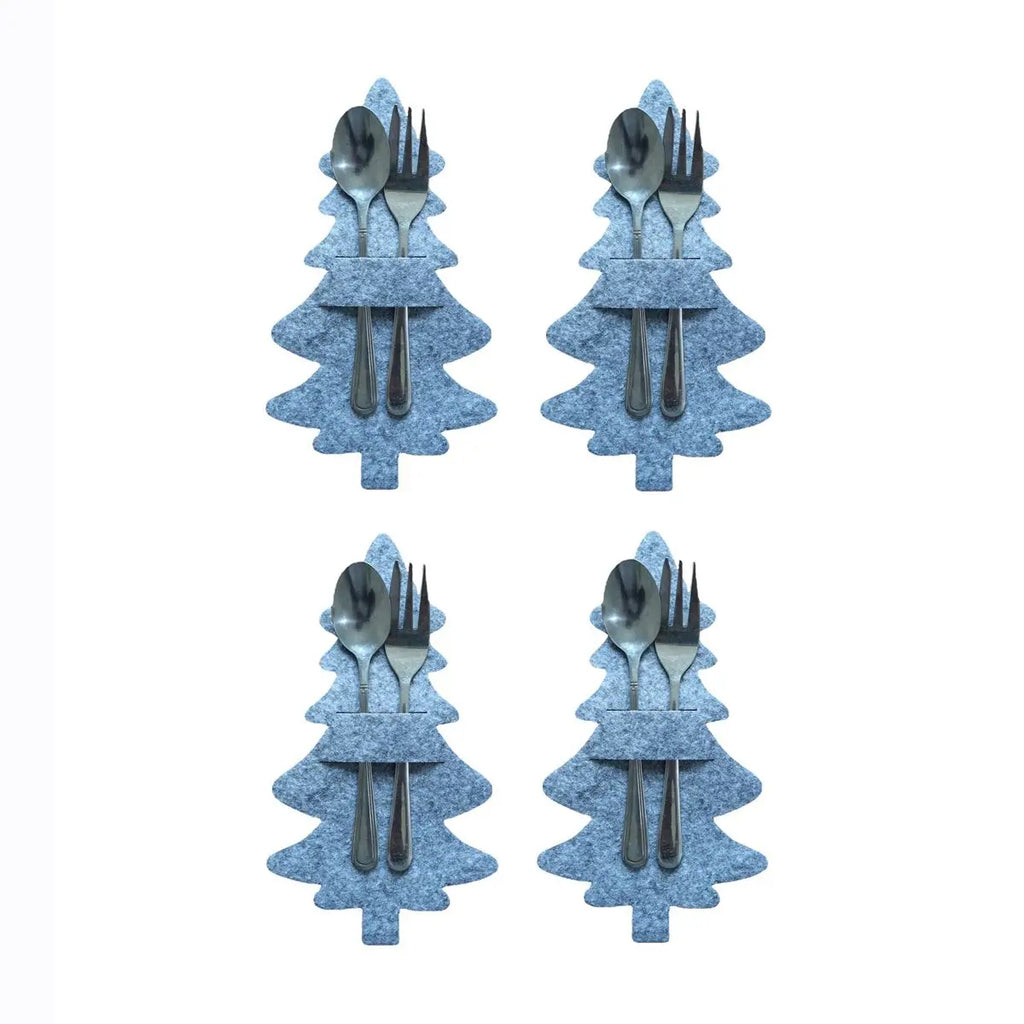 Christmas Cutlery Holder Bags | Festive Non-Woven Fabric 4 Pcs Cutlery Holder Bags Richie's 8