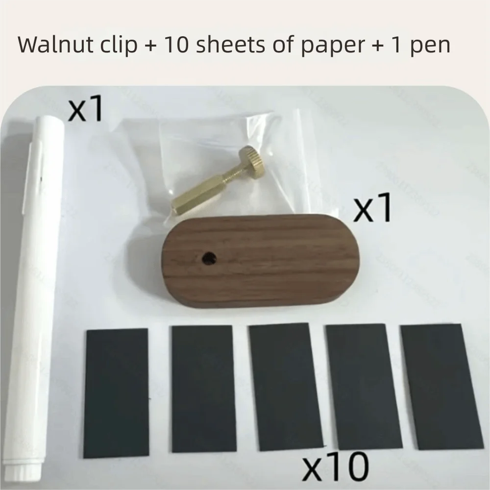 Walnut Wood Price Display Sign Mini Tag Stand | 6.5×3cm Price Tag Stand Richie's Style C