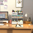 Desktop Pen Holder with Drawer | Multifunctional Desk Organizer Desk Pen Organizer Richie's