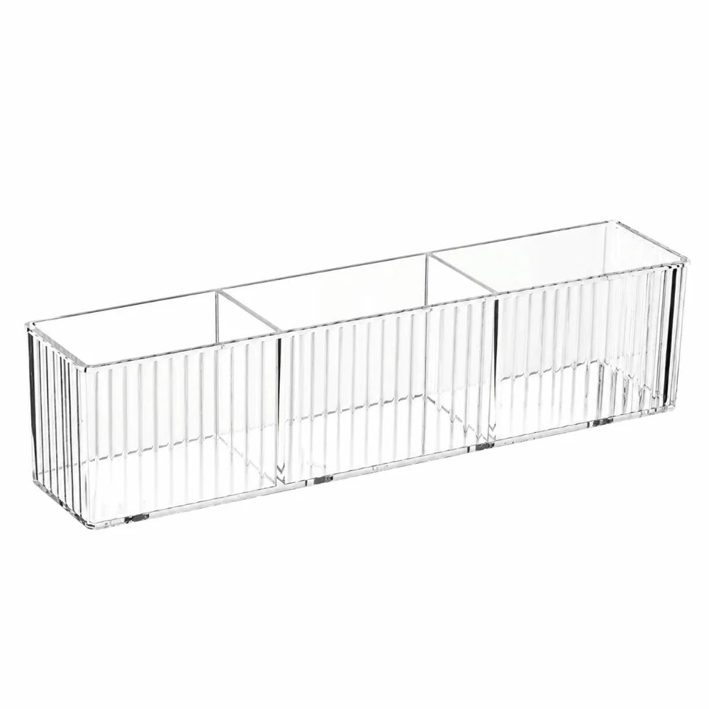 Wall-Mounted Acrylic Pen Organizer – 3-Compartment Storage Box Pen & Marker Organizer Richie's