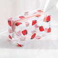 Clear PVC Strawberry Pencil Case – Large Capacity Makeup Bag Pencil Case Richie's Default Title