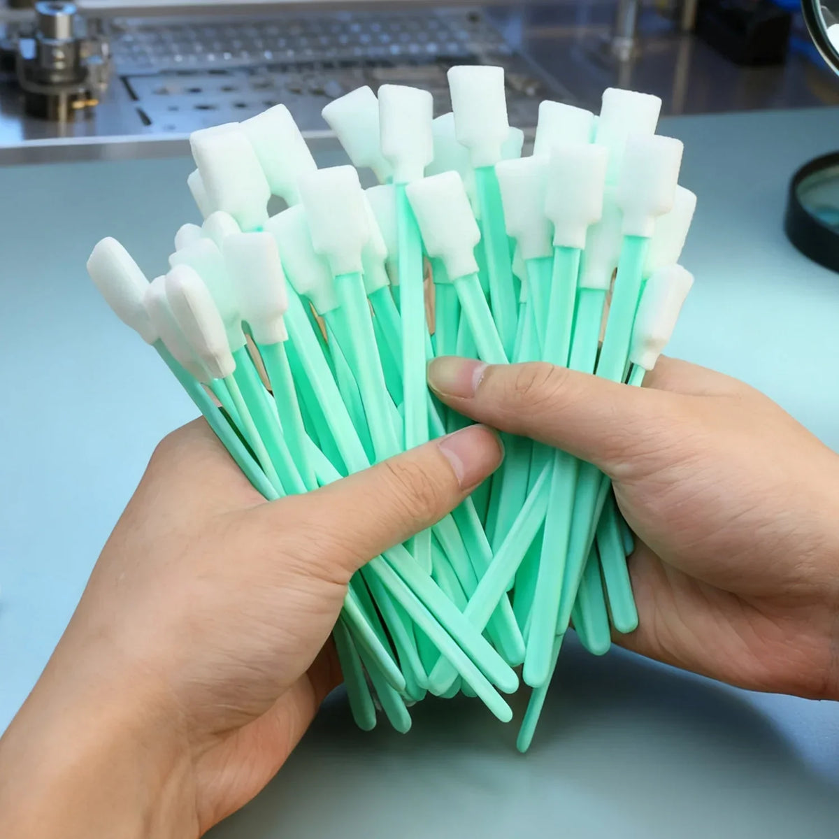 100PCS Foam Sponge Tip Swabs – Printer & Camera Lens Cleaner Cleaning Swab Kit Richie's