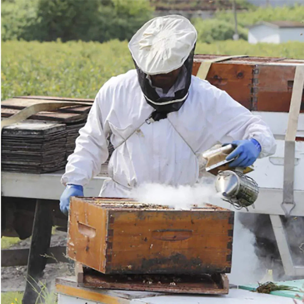 Stainless Steel Bee Hive Smoker with Heat Shield & Nozzle Bee Hive Smoker Richie's