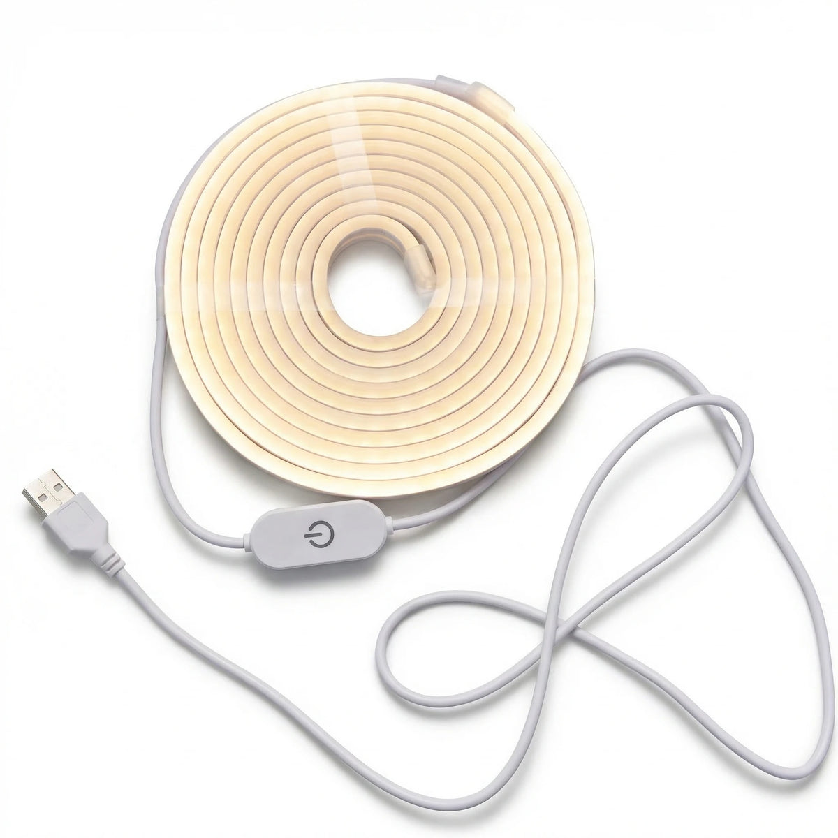 USB LED Strip Light IP65 Waterproof COB 5V Warm White Neon Tape LED Strip Light Richie's