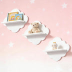 Cloud-Shaped Floating Wall Shelves Set of 3 – Kids Room Decor Floating Wall Shelves Richie's Default Title