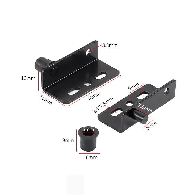 Iron Right Angle Pivot Hinge Set for Cabinet & Wood Doors Cabinet Pivot Hinge Richie's
