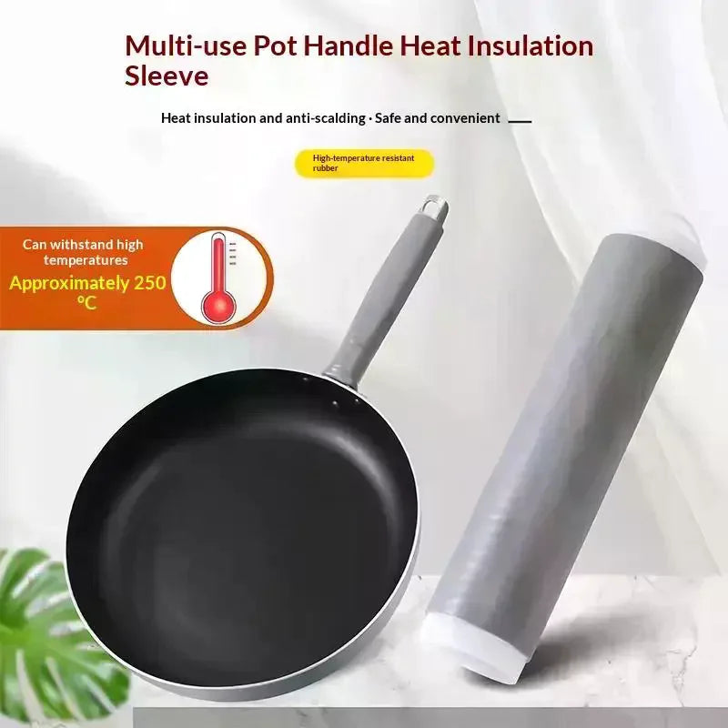 Rubber Pot Handle Cover – Heat Insulation Sleeve for Cookware Cookware Handle Cover Richie's