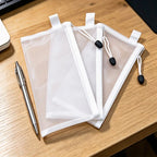 3-Pack Transparent Nylon Mesh Zipper Pouches | Multi-Use Storage Mesh Zipper Pouches Richie's