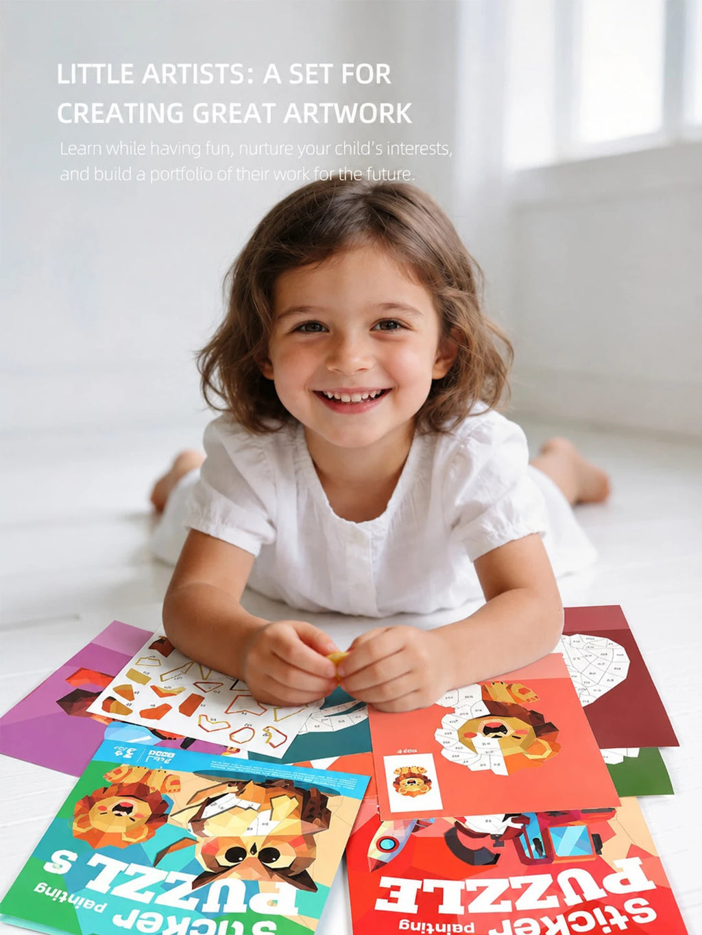 Children's 3D Pop-Up Sticker Book – Montessori Quiet Book Ages 3–6 Kids Activity Book Richie's