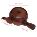Traditional Wooden Kung Fu Teapot with Stainless Strainer Wooden Teapot Richie's
