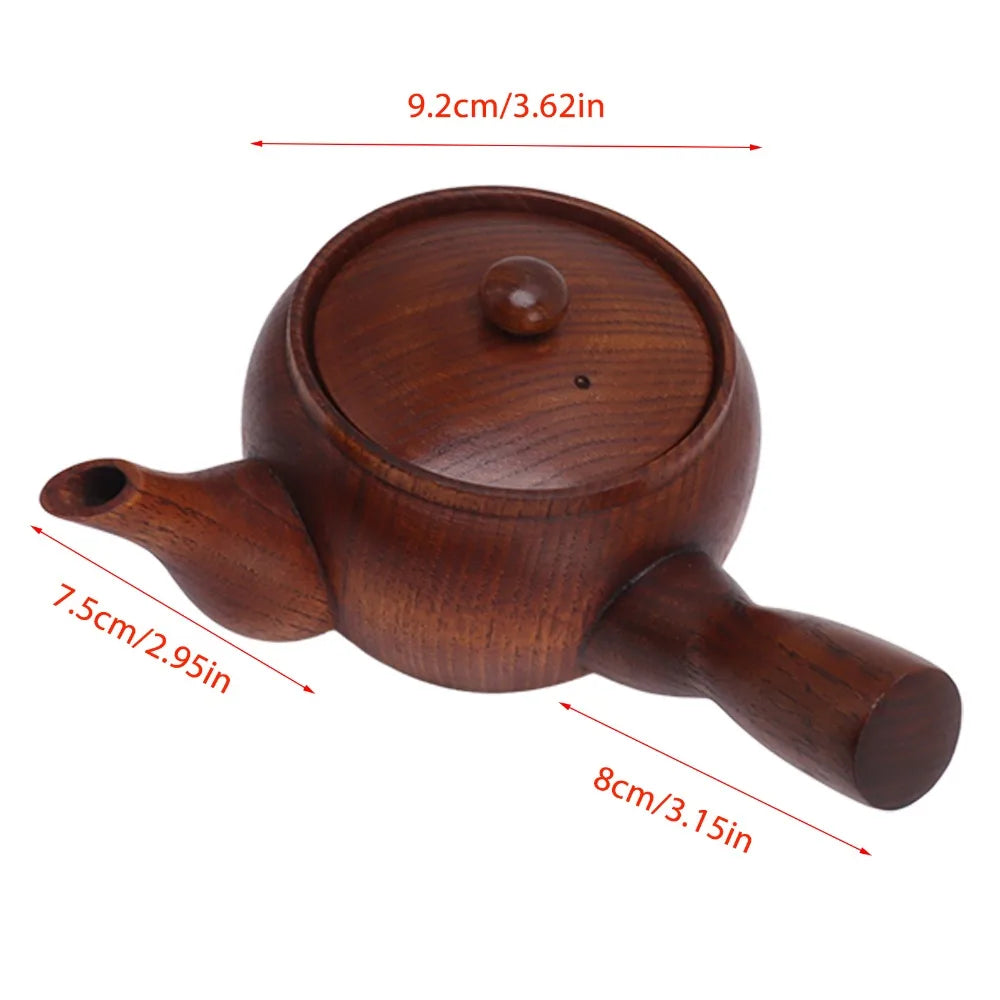 Traditional Wooden Kung Fu Teapot with Stainless Strainer Wooden Teapot Richie's