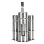 304 Stainless Steel Oil Dispenser Bottle Set with Stand 80ml Oil Vinegar Cruet Set Richie's 3pcs