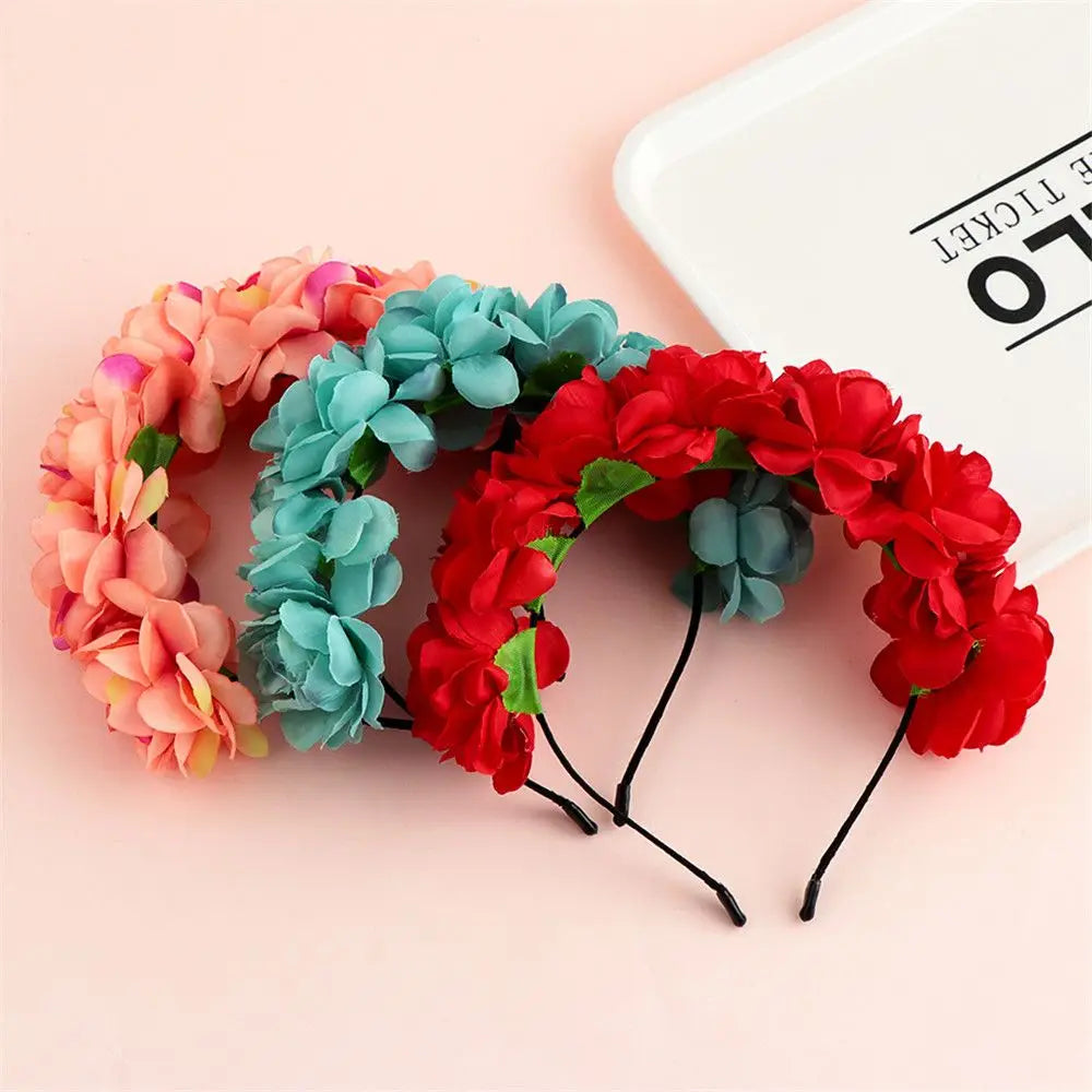 Women's Flower Headband Bridal Hair Hoop for Wedding & Party Flower Headband Richie's