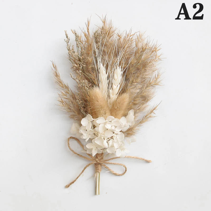 Mini Dried Flower Bouquet – Natural Baby's Breath Home Decor Dried Flower Bouquet Richie's A2