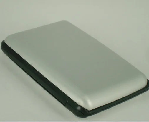 Aluminum RFID Blocking Card Holder Slim Hard Case Wallet RFID Card Holder Richie's Gray