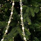1.8M Acrylic Bead Garland – Crystal & Pearl Christmas Strand Christmas Bead Garland Richie's