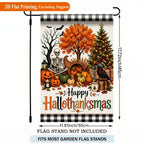 Flax Garden Flag – Halloween Thanksgiving Christmas Yard Banner Garden Flag Richie's