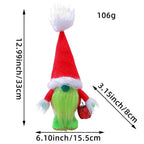 Faceless Dwarf Elf Standing Doll Christmas Desktop Ornament Christmas Elf Doll Richie's